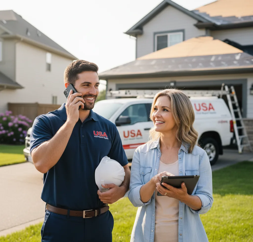 USA Roof Repair Experts customer support in Blandon